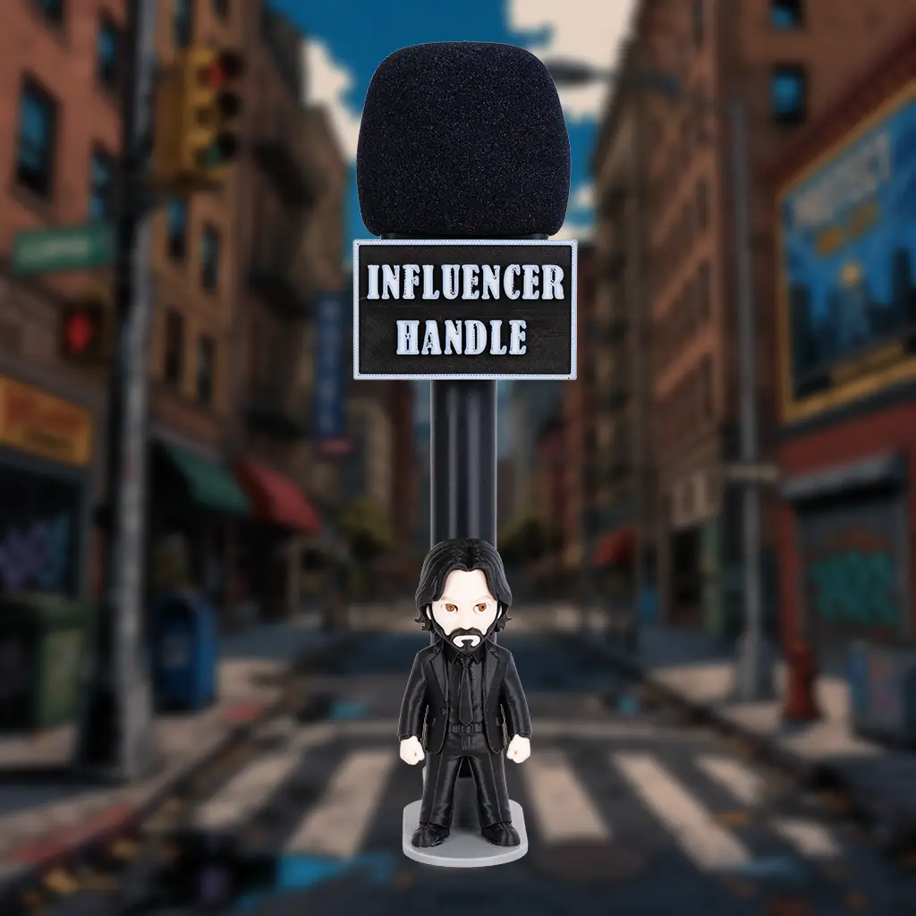 A black handle with a man in s black suit as the avatar. The man has black hair and an goatee.