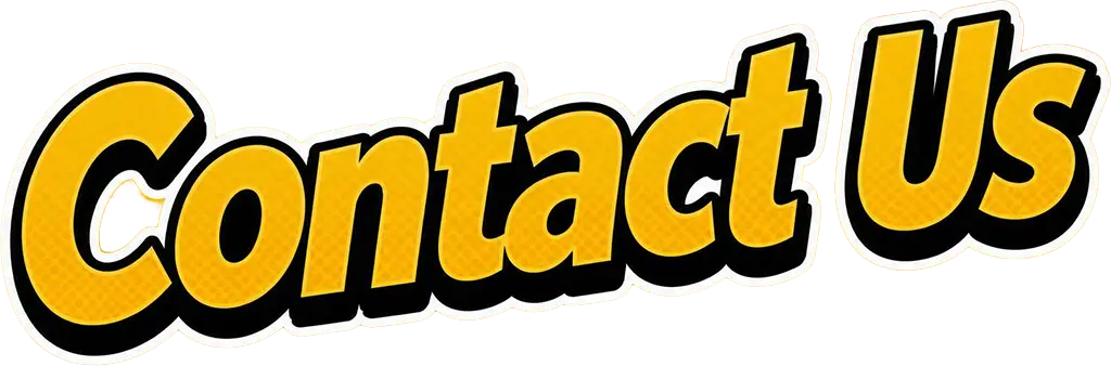 Big yellow graphic that reads, "Contact Us"