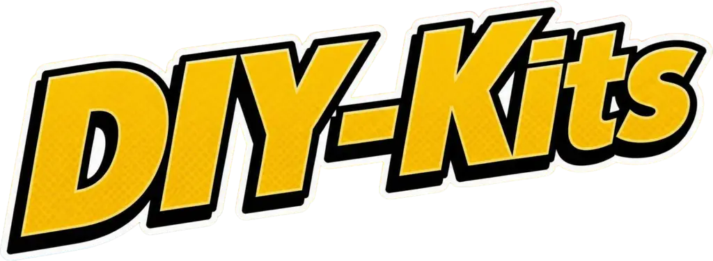 Big yellow graphic that reads, "DIY-Kits"